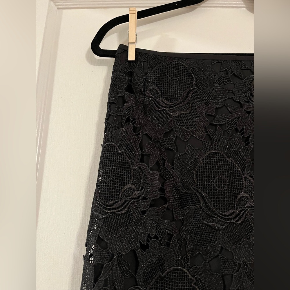 Ted Baker London Black Lace Midi Skirt - Picture 7 of 11
